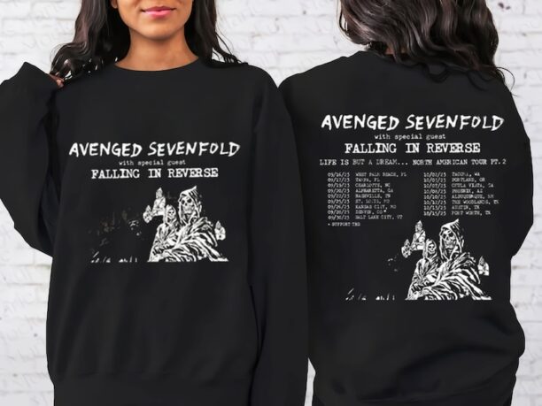 Avenged Sevenfold Life Is But A Dream North American Tour 2023 Shirt, Avenged Sevenfold Band Fan T-Shirt, Sweatshirt