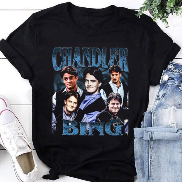 90s Vintage Chandler Bing Friends Shirt, Matthew Friends Shirt, RIP Matthew Perry Shirt, Chandler Tee