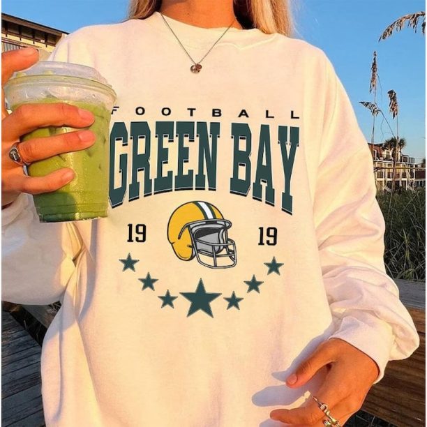 Green bay Football Sweatshirt, Vintage Style Green bay Football Crewneck, Football Sweatshirt, Green bay Crewneck