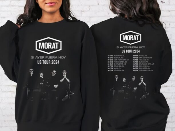 Morat Si Ayer Fuera Hoy US Tour 2024 Shirt, Morat Band Fan Shirt, Morat 2024 Concert Shirt, Sweatshirt, Hoodie all size