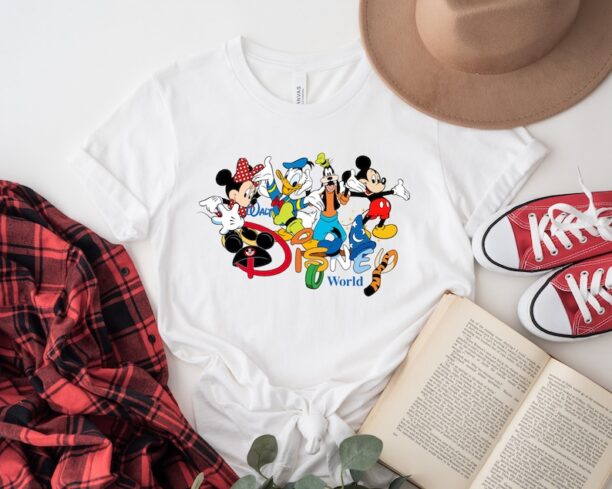 Vintage Walt Disney World T-Shirt, Retro Walt Disney World Shirts, Mickey Friends Shirt, Disney World T-Shirt