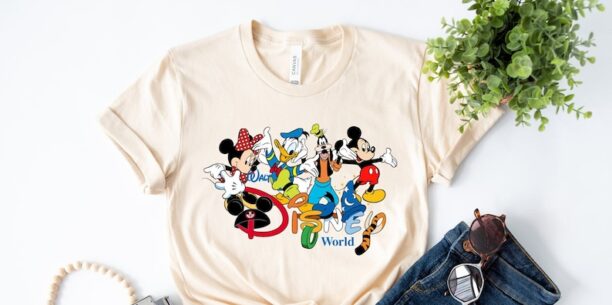 Vintage Walt Disney World T-Shirt, Retro Walt Disney World Shirts, Mickey Friends Shirt, Disney World T-Shirt