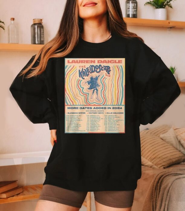 Lauren Daigle The Kaleidoscope Tour 2024 Shirt, Lauren Daigle Sweatshirt, The Kaleidoscope Tour Shirt