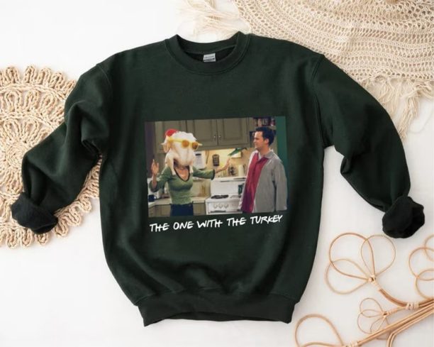 The One With The Turkey Sweatshirt, Cute Thanksgiving Sweatshirt, Friends Sweatshirt, Chandler Memorial