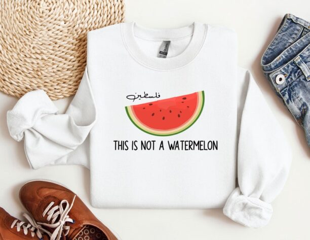 This is Not a Watermelon Sweatshirt, Free Palestine Sweatshirt, Palestine Hoodie, Activist Sweat, Gaza Hoodie