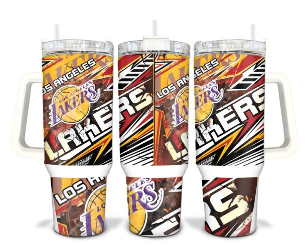 Los Angeles Basketball Sublimated 40oz Quencher Tumbler