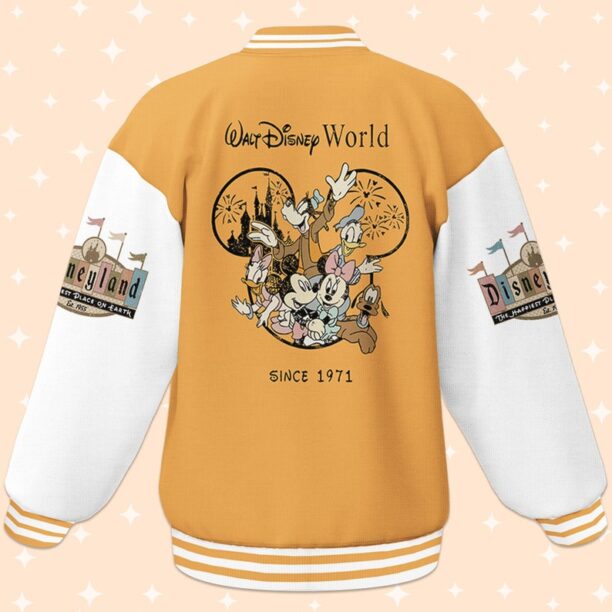 Personalize Disney Walt Disney World Varsity Jacket, Matching Baseball Team Outfit, Adult Varsity Jacket