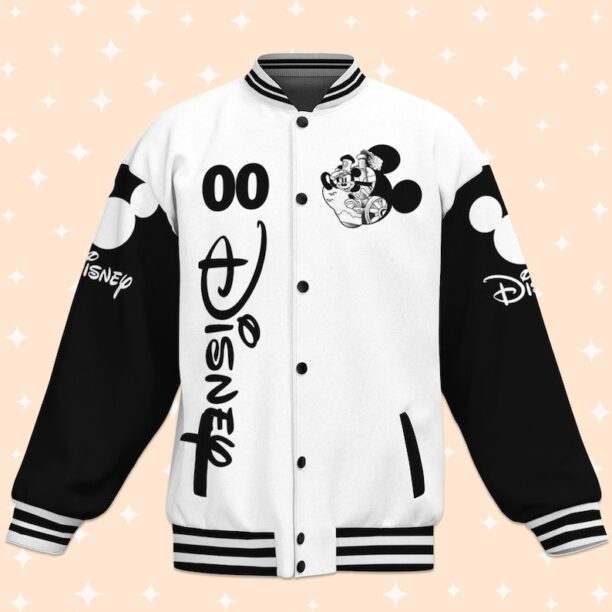 Custom Disney Classic Varsity Jacket, Adult Varsity Jacket, Personalized Disney Jacket, Baseball Team Outfit