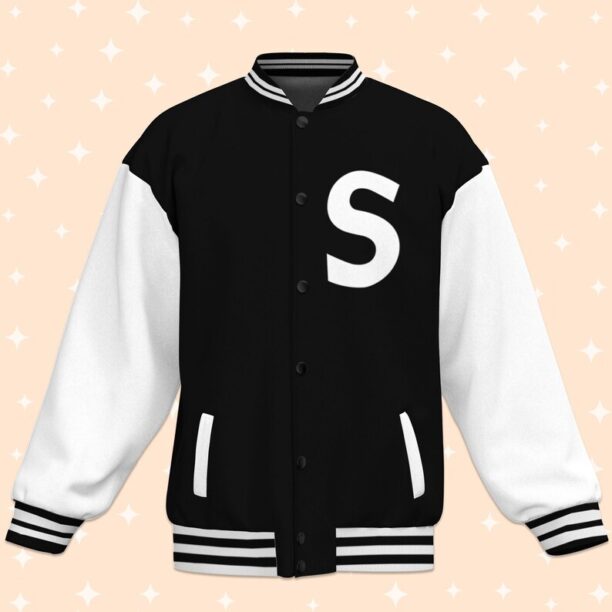 Personalized Disney The Incredibles Syndrome Black And White Varsity Jacket,Baseball Team Outfit,Baseball Team Outfit