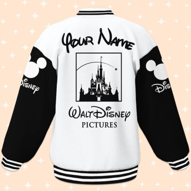 Custom Disney Classic Varsity Jacket, Adult Varsity Jacket, Personalized Disney Jacket, Baseball Team Outfit