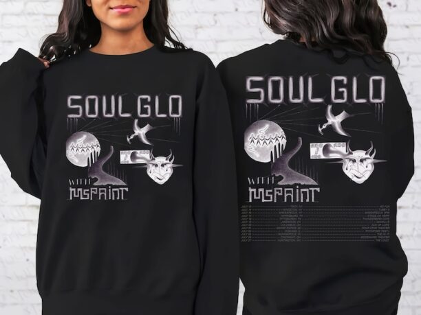 Soul Glo Fan T-Shirt, Soul Glo and Mspaint 2023 Tour, Mspaint 2023 Concert Shirt, Sweatshirt, Hoodie all size, Color