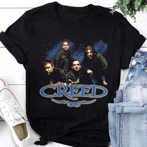 Creed Band 90s Vintage T-Shirt, Creed Band Fan Gift Shirt, Creed 2024 Tour T-Shirt, Rock Band Creed Graphic Shirt