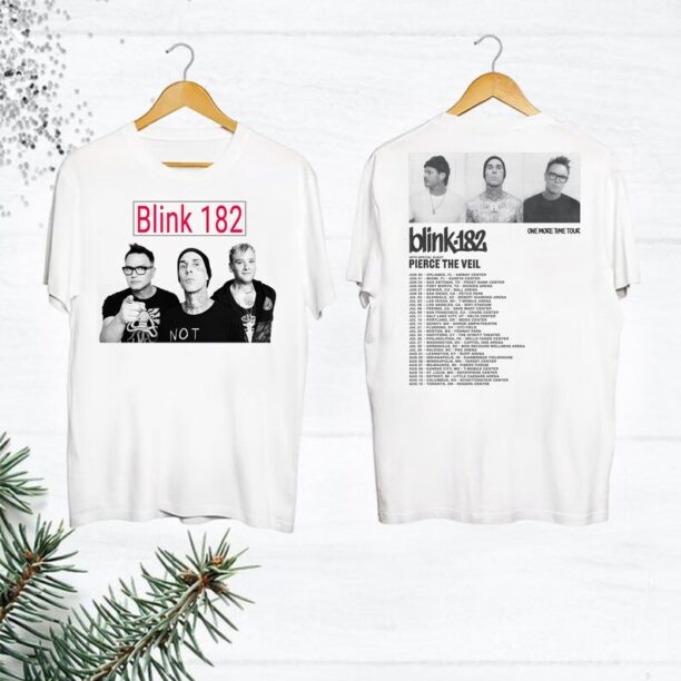 One More Time 2024 Tour Blink 182 Band Shirt, Blink 182 Fan Gift Shirt, Blink 182 World Tour 2024 Shirt