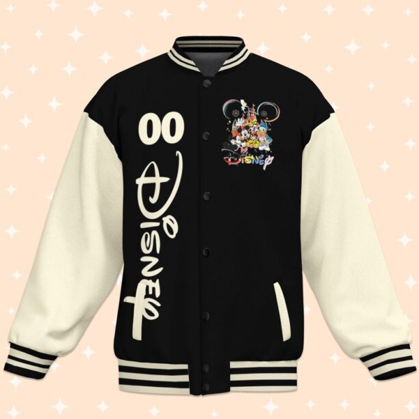 Custom Disney Trip Vacation Varsity Jacket, Adult Varsity Jacket, Personalized Disney Jacket, Baseball Team Outfit