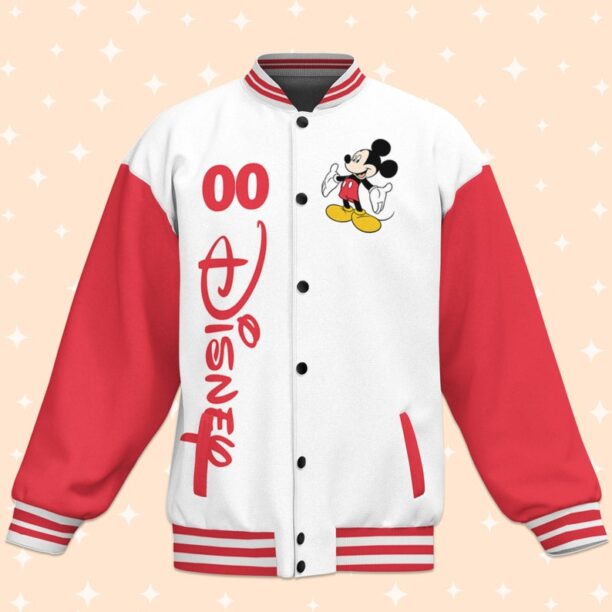 Custom Disney Family Vacation Mickey Varsity Jacket, Adult Varsity Jacket, Personalized Jacket, Baseball Team Outfit