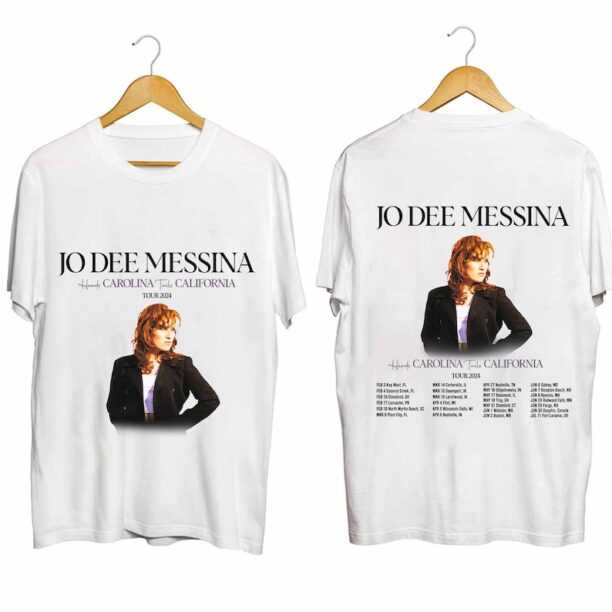 Jo Dee Messina 2024 Tour Heads Carolina Tails California Shirt, Jo Dee Messina Fan Shirt, Jo Dee Messina 2024 Tour Shirt