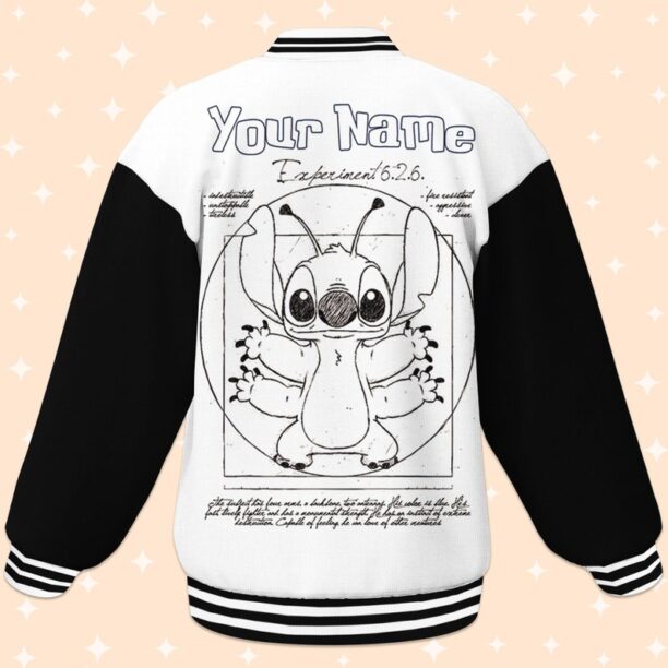 Custom Stitch Exp 626 Varsity Jacket, Adult Varsity Jacket, Personalized Disney Jacket, Baseball Team Outfit