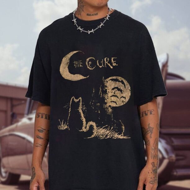 Vintage Retro Band The Cure Unisex Shirt, Classic Music Band Graphic Print Tee