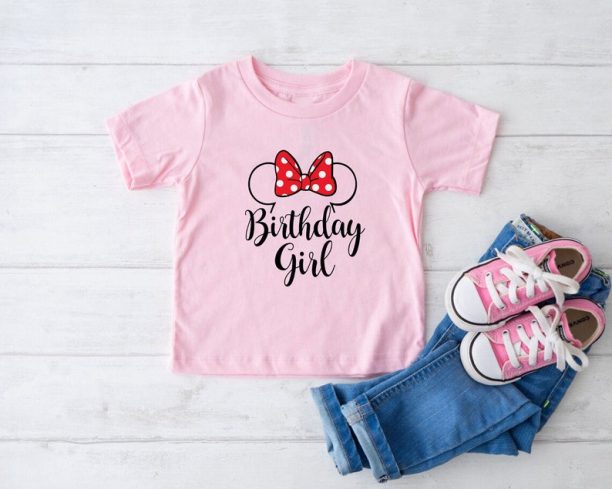 Minnie Mouse Birthday Girl Shirt,Disney Birthday Party,Toddler Girl,Birthday Gift,Birthday Princess,Baby Onesie