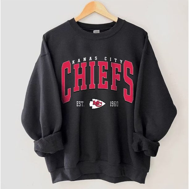 Kansas City Football Sweatshirt, Vintage Style Kansas City Football Crewneck, Football Sweatshirt