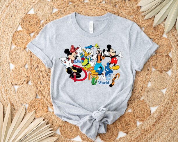 Vintage Walt Disney World T-Shirt, Retro Walt Disney World Shirts, Mickey Friends Shirt, Disney World T-Shirt