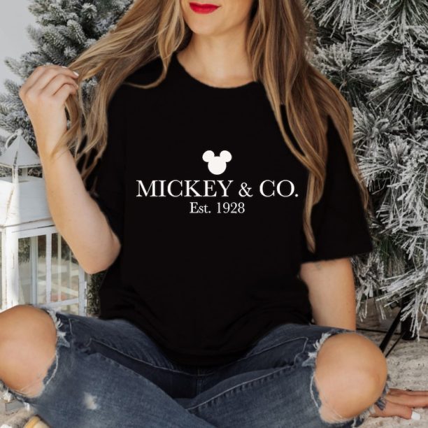 Comfort Colors® Mickey & Co Shirt, Mickey and Co. est. 1928 Shirt, Unisex Shirt, Crewneck Shirt, Disney Shirts