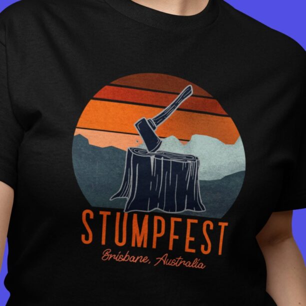 Stumpfest Funny Shirt For Dad Cute T-Shirt Husband Blue Heeler Tee Silly Toddler Television Tshirt Brother Father