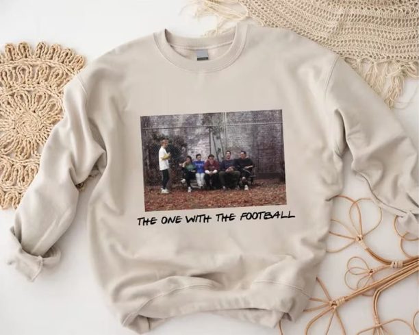 The One With The Football Sweatshirt, Cute Thanksgiving Sweatshirt, Friends Sweatshirt, Pop Culture Sweatshirt