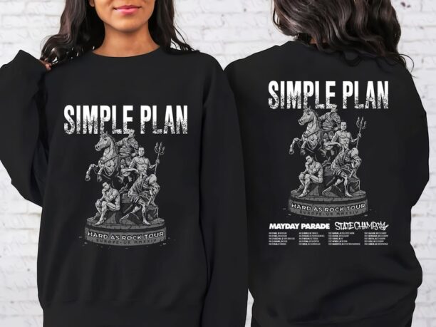 Simple Plan 2024 UK Tour Shirt, Simple Plan Band Fan Shirt, Simple Plan 2024 Concert Shirt, Sweatshirt, Hoodie all size