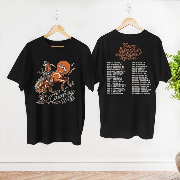 All American Road Show 2024 Tour Shirt, Chris Stapleton Fan Gift Shirt, Chris Stapleton Country Music Shirt