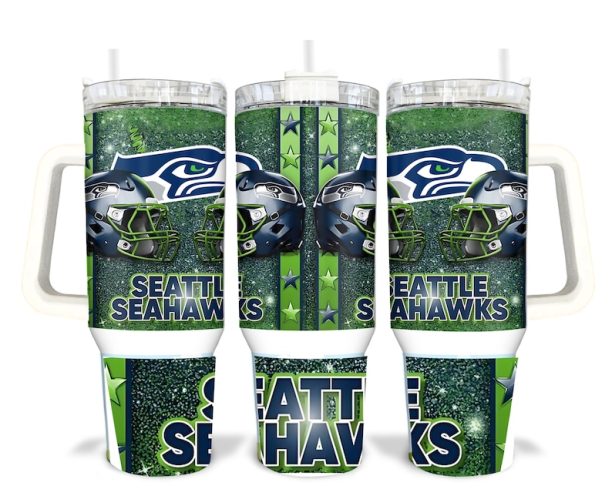 Seattle Football Team Sublimated 40oz Quencher Tumbler