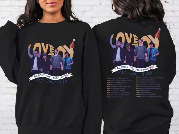 Lovejoy Tour Fan Gift, Across The Pond Tour 2023 T-Shirt, Lovejoy Concert Shirt, Sweatshirt, Hoodie all size, Color