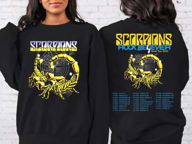 Scorpions The Europe Leg of The 2023 T-Shirt, Scorpions 2023 Concert, Rock Believer World Tour Shirt, Sweatshirt