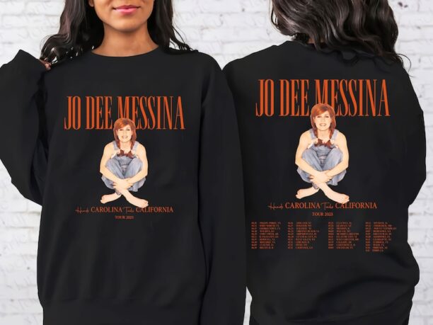 Jo Dee Messina 2023 Tour Heads Carolina Tails California Shirt, Jo Dee Messina Fan Concert Shirt, Sweatshirt