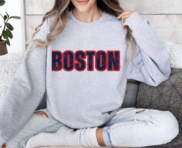 Boston Vintage Sweatshirt Red Sox Sweatshirt Red Sox Baseball Boston Shirt Boston Red Sox Shirt Gifts for Him Fenway