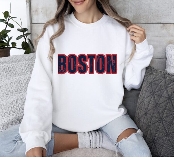 Boston Vintage Sweatshirt Red Sox Sweatshirt Red Sox Baseball Boston Shirt Boston Red Sox Shirt Gifts for Him Fenway