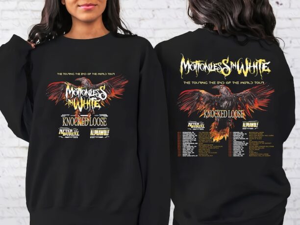 Motionless In White The Touring The End Of The World Tour Shirt, Motionless In White Band Fan Shirt, Sweatshirt