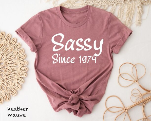 Sassy Since 1974, 50th Birthday, 50th Birthday Gift For Women, Birthday Date Shirt, 50th Birthday Party T-Shirt