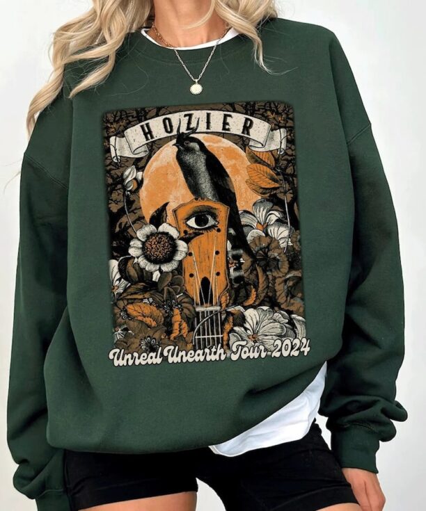 2024 Hozier Unreal Unearth Tour Shirt, 2024 Hozier Poster Shirt, Hozier Rock Concert 2024 Sweatshirt