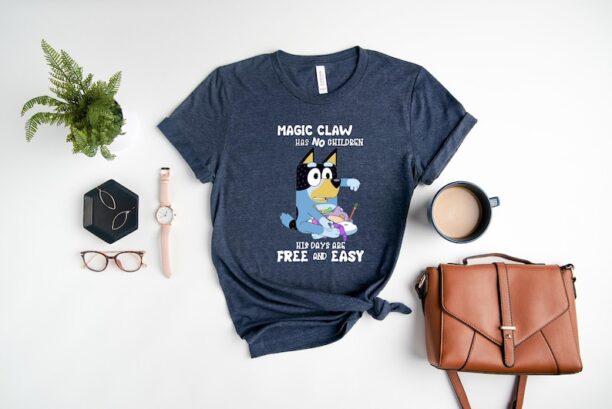 Magic Claw Bluey Shirt, Bluey shirt,Bluey Birthday Shirt, Funny Bluey Dad Life, Bandit Bluey Dad, Dad Life Shirt