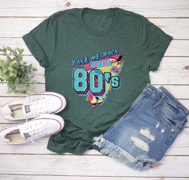 Take Me Back to the 80's Shirt, 80's Party Costume Shirt, 80s Vintage Retro Gifts, Festival Shirt