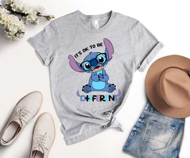 It's Ok To Be Different Autism Awareness Shirt, Disney Autism Shirt, Motivational Shirt, Autism Who Loves Stitch