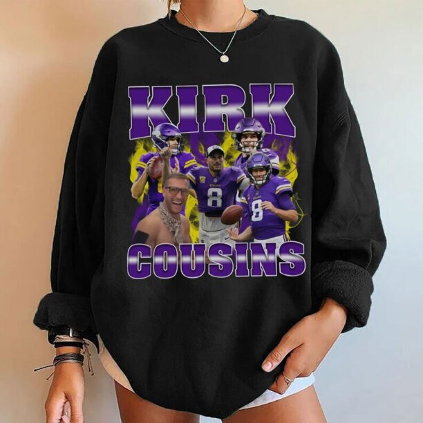 KIRK COUSINS Shirt, Football shirt, Classic 90s Graphic Tee, Unisex, Vintage Bootleg, Gift, Retro