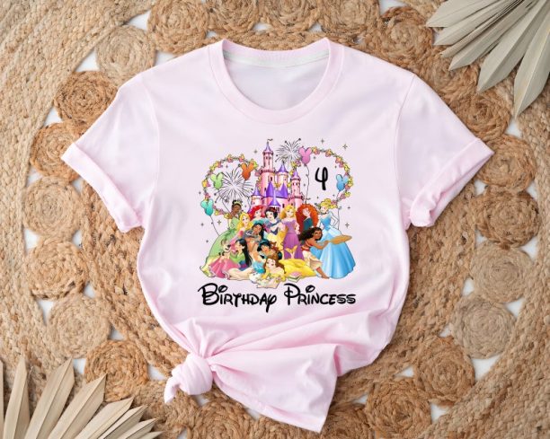 Birthday Princess Shirt, Disney Princess Birthday Shirt, Family Birthday Shirt, Custom Princess Shirt