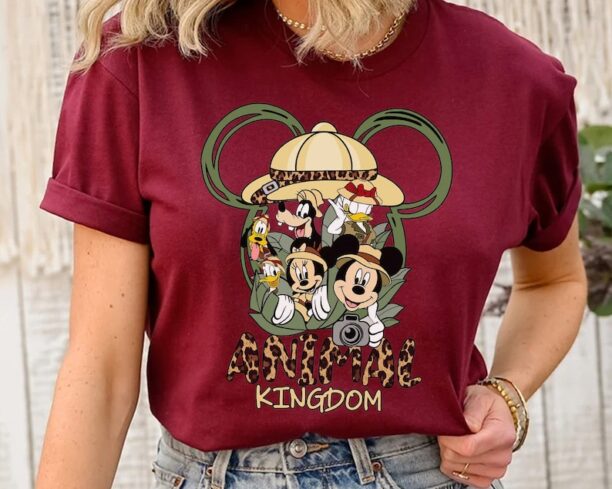 Disney Park Mickey Mouse And Friends Animal Kingdom Safari Shirt