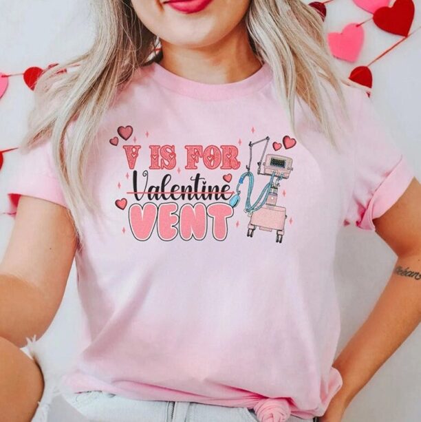 Respiratory Therapist Valentine's Day Shirt - Icu Nurse Critical Care PICU Rn Valentine Tshirt