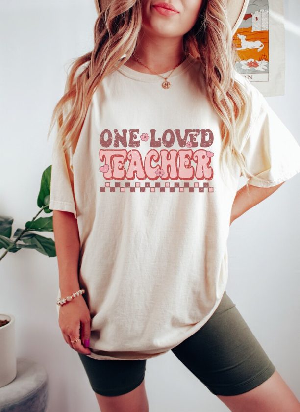 Teacher Valentine's Day Shirt | Valentine Teacher Shirt | One Loved Teacher | Gift for Teacher | Valentine Card