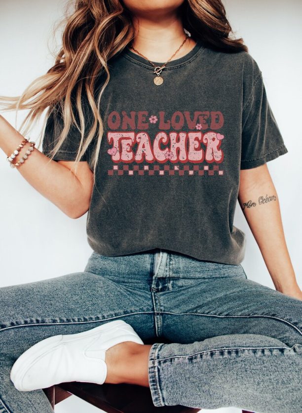 Teacher Valentine's Day Shirt | Valentine Teacher Shirt | One Loved Teacher | Gift for Teacher | Valentine Card