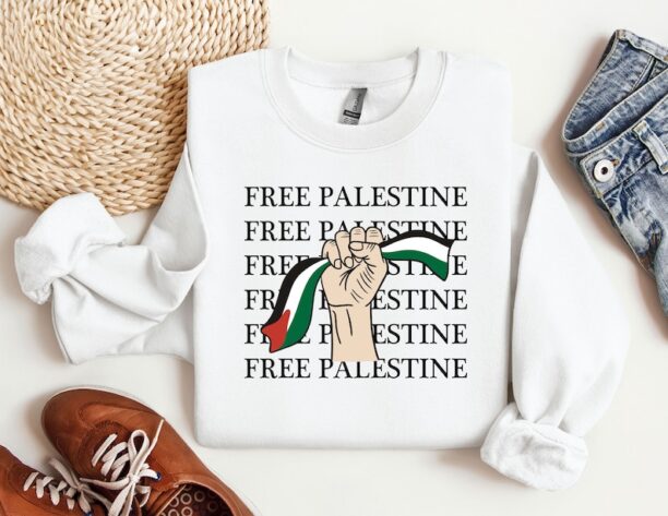 Free Palestine Gaza Sweatshirt, Palestine flag Hoodie, Activist Sweat, Gaza Hoodie, Human Rights Sweater