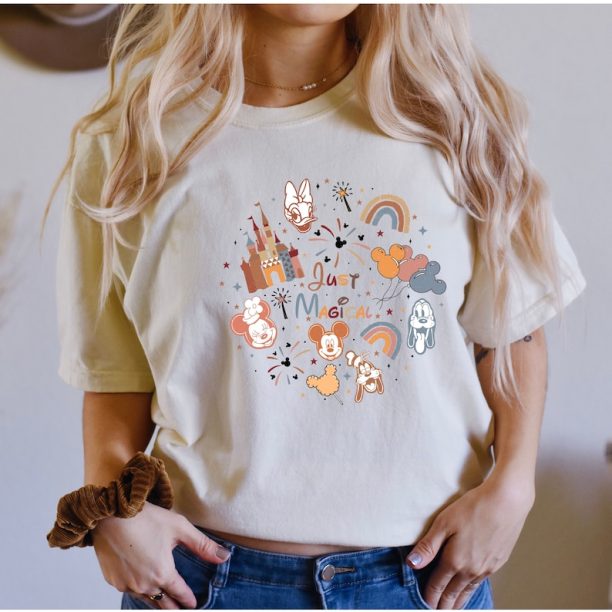 Comfort Colors® Just Magical Castle Shirt, Mickey and Friends Castle Shirt, Disney Magical Castle Tee